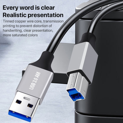 USB 3.0 A Male to USB-B Square Interface Printer Data Transmission Adapter Cable, Length:0.3m - USB Cable by buy2fix | Online Shopping UK | buy2fix