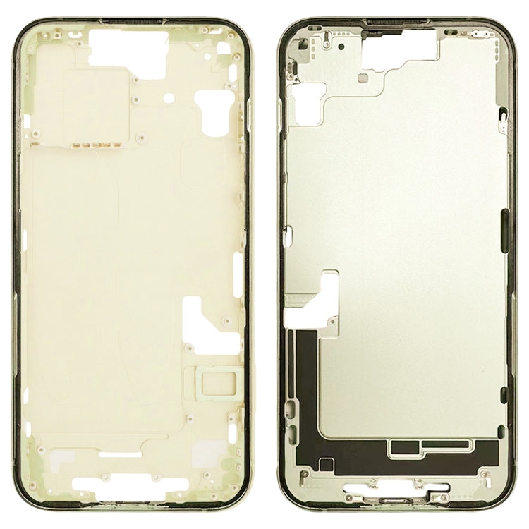 For iPhone 15 Middle Frame Bezel Plate with Side Keys + Card Tray, Version:US Version(Yellow) - LCD Related Parts by buy2fix | Online Shopping UK | buy2fix