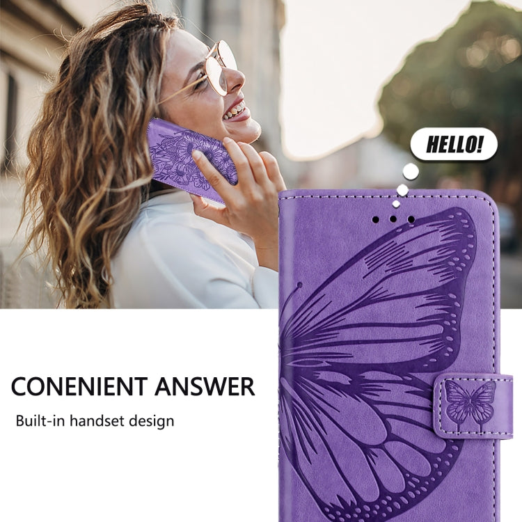 For Redmi K70 Ultra 5G Global Embossed Butterfly Leather Phone Case(Light Purple) - Xiaomi Cases by buy2fix | Online Shopping UK | buy2fix