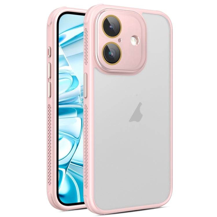 For iPhone 16 Plus Side Cooling Skin Feel Frosted Phone Case(Pink) - iPhone 16 Plus Cases by buy2fix | Online Shopping UK | buy2fix