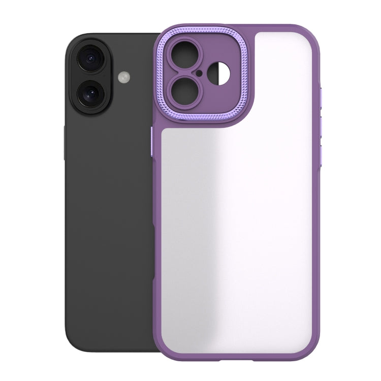 For iPhone 16 Plus Bodyguard Micro Matte PC Hybrid TPU Phone Case(Purple) - iPhone 16 Plus Cases by buy2fix | Online Shopping UK | buy2fix