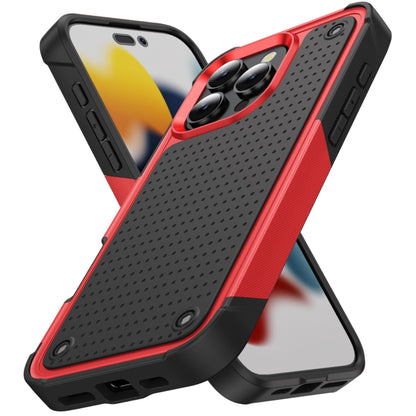 For iPhone 16 Pro PC + TPU Shockproof Protective Phone Case(Red+Black) - iPhone 16 Pro Cases by buy2fix | Online Shopping UK | buy2fix