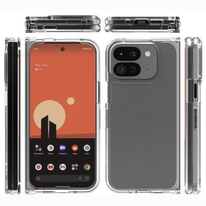 For Google Pixel 9 Pro Fold Scratchproof Acrylic TPU Phone Case(Transparent) - Google Cases by buy2fix | Online Shopping UK | buy2fix