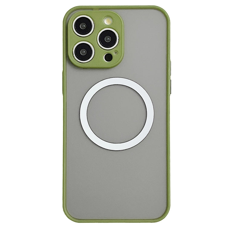 For iPhone 15 Pro Max Hawkeye Skin Feel MagSafe Phone Case(Army Green) - iPhone 15 Pro Max Cases by buy2fix | Online Shopping UK | buy2fix