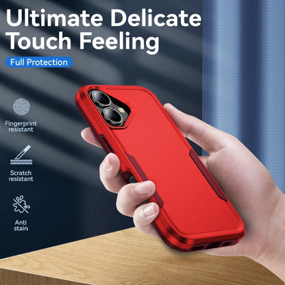 For iPhone 16 Pioneer Armor Heavy Duty PC + TPU Phone Case(Red+Rose Red) - iPhone 16 Cases by buy2fix | Online Shopping UK | buy2fix