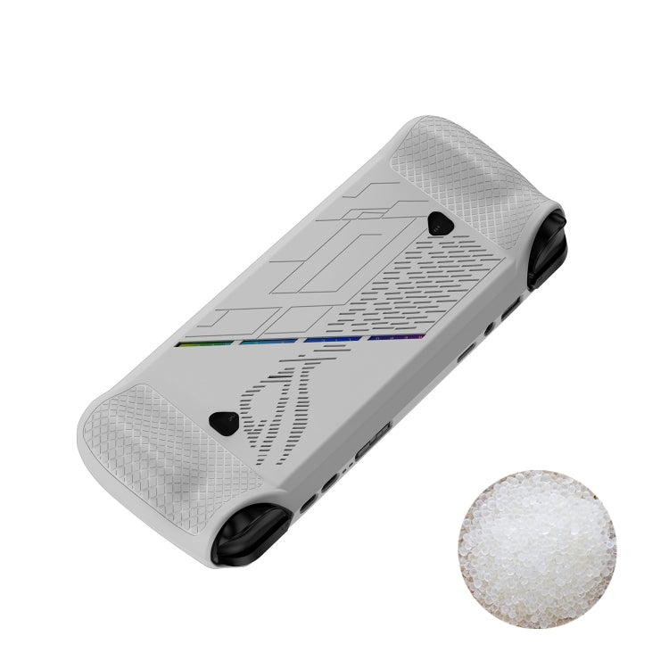 For ASUS ROG Ally X Game Console Silicone Protective Case(White) - Accessories by buy2fix | Online Shopping UK | buy2fix