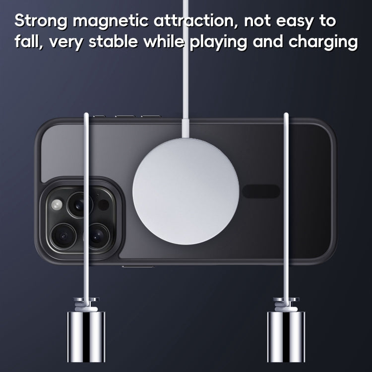 For iPhone 16 Pro Frosted MagSafe Magnetic Phone Case(Puprle) - iPhone 16 Pro Cases by buy2fix | Online Shopping UK | buy2fix