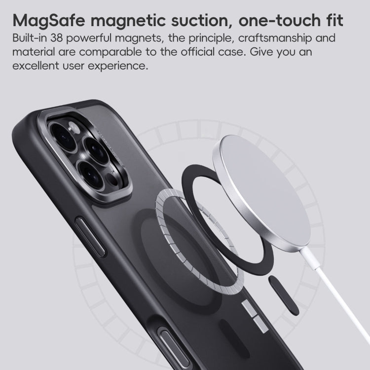 For iPhone 16 Pro Max Frosted MagSafe Magnetic Phone Case(Titanium Rose Gold) - iPhone 16 Pro Max Cases by buy2fix | Online Shopping UK | buy2fix