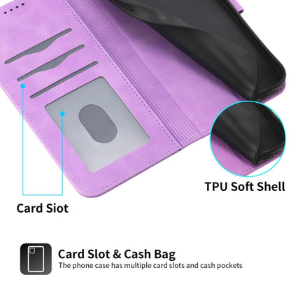 For Redmi K70 Ultra Dierfeng Dream Line TPU + PU Leather Phone Case(Purple) - Xiaomi Cases by buy2fix | Online Shopping UK | buy2fix