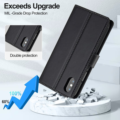 For iPhone XS Max LC.IMEEKE L2 Series Detachable Magsafe PU Phone Case with Lanyard(Black) - More iPhone Cases by LC.IMEEKE | Online Shopping UK | buy2fix