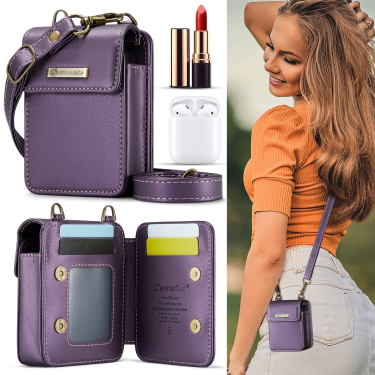 CaseMe Me50 Mini Universal Bag for Apple and Samsung Headphones + Lipstick(Purple) - For AirPods 1/2 by CaseMe | Online Shopping UK | buy2fix