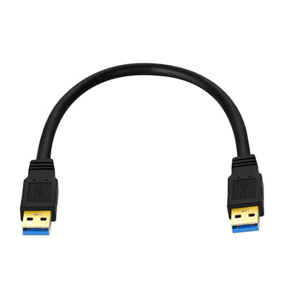 USB 3.0 Male To USB 3.0 Male Double End USB Cable, Length:0.3m(Black) - USB 3.0 by buy2fix | Online Shopping UK | buy2fix