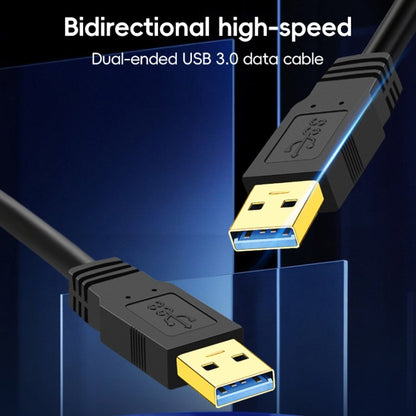 USB 3.0 Male To USB 3.0 Male Double End USB Cable, Length:1m(Black) - USB 3.0 by buy2fix | Online Shopping UK | buy2fix