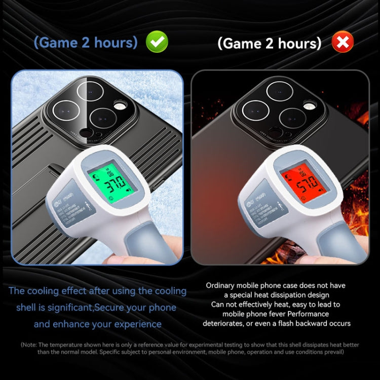 For iPhone 16 Pro Extraordinary Cooling Holder Phone Case(Black) - iPhone 16 Pro Cases by buy2fix | Online Shopping UK | buy2fix