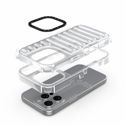 For iPhone 16 Pro High Transparency TPU Hybrid PC Airbag Phone Case(Transparent) - iPhone 16 Pro Cases by buy2fix | Online Shopping UK | buy2fix