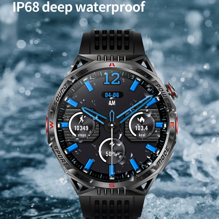 HT28 1.85 inch Silicone Strap IP68 Waterproof Smart Watch, Support Sleep Monitoring(Blue) - Smart Watches by buy2fix | Online Shopping UK | buy2fix