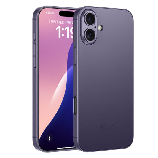 For iPhone 16 Plus GKK AG Craft Skin Feel Full Coverage Phone Case(Purple) - iPhone 16 Plus Cases by GKK | Online Shopping UK | buy2fix