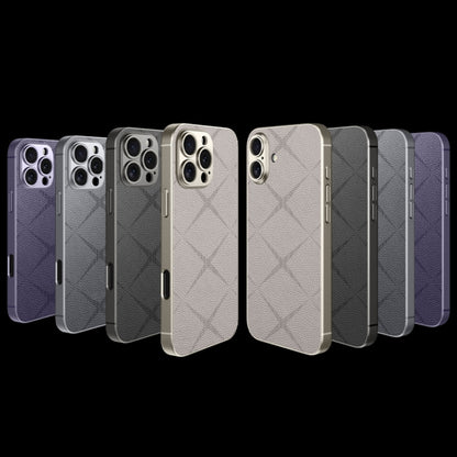 For iPhone 16 Pro Max GKK Asterism Metal Paint Skin Feel Leather Full Coverage Phone Case(Mountain Gray) - iPhone 16 Pro Max Cases by GKK | Online Shopping UK | buy2fix