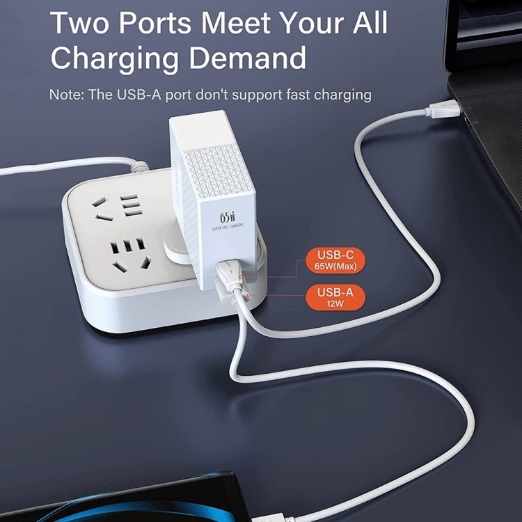 LDNIO A2620C PD3.0 65W USB Power Adapter Travel Charger with Type-C to Type-C Cable, UK Plug - USB Charger by LDNIO | Online Shopping UK | buy2fix