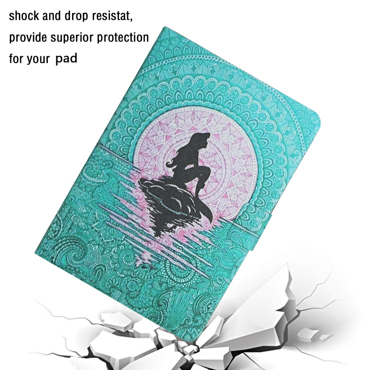 For iPad Pro 11 2024  Colored Drawing Pattern Flip Leather Smart Tablet Case(Mermaid) - iPad Pro 11 2024 Cases by buy2fix | Online Shopping UK | buy2fix