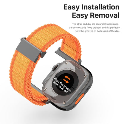 For Apple Watch Series 5 44mm DUX DUCIS YC Series Ocean Nylon Watch Band(Orange) - Watch Bands by DUX DUCIS | Online Shopping UK | buy2fix