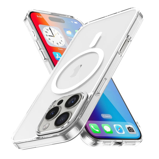 For iPhone 16 Pro Ice Color Magnetic Series Magsafe Magnetic PC Hybrid TPU Phone Case(Transparent) - iPhone 16 Pro Cases by buy2fix | Online Shopping UK | buy2fix