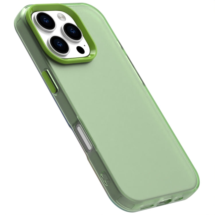 For iPhone 16 Pro Max Candy PC Hybrid TPU Shockproof Phone Case(Green) - iPhone 16 Pro Max Cases by buy2fix | Online Shopping UK | buy2fix