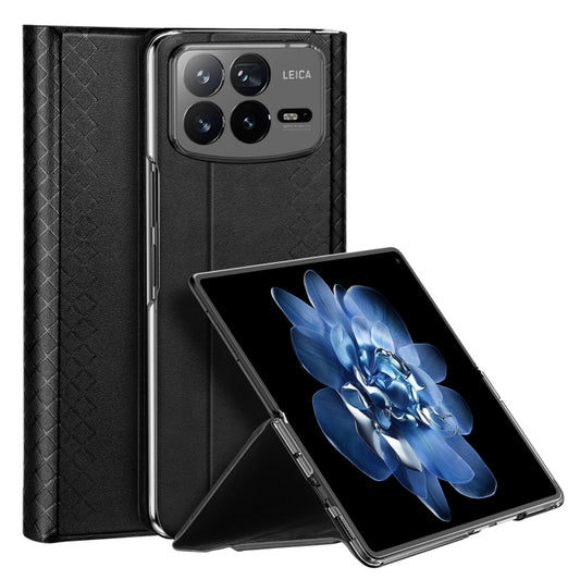 For Xiaomi Mix Fold 4 DUX DUCIS Bril Series PU + TPU Phone Case(Black) - Xiaomi Cases by DUX DUCIS | Online Shopping UK | buy2fix