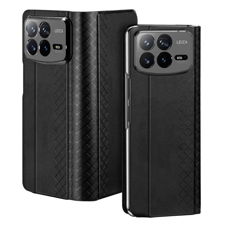 For Xiaomi Mix Fold 4 DUX DUCIS Bril Series PU + TPU Phone Case(Black) - Mix Fold 4 Cases by DUX DUCIS | Online Shopping UK | buy2fix