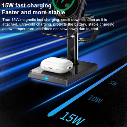 WK WP-U176 15W 4 in 1 Magnetic Cooling Wireless Charging Holder(White) - Wireless Charger by WK | Online Shopping UK | buy2fix