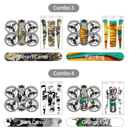 For DJI Neo 2pcs Combo Drone Body Protective Stickers(Green Hat Man + Cute Ducks) - Stickers by Sunnylife | Online Shopping UK | buy2fix