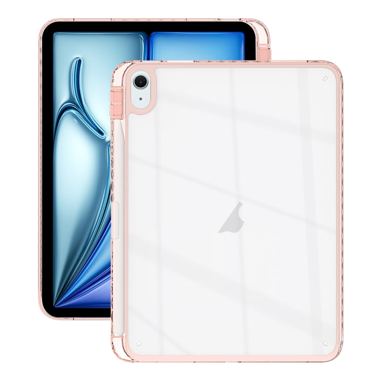 For iPad Air 13 2025 / 2024 Acrylic Hybrid TPU Tablet Case with Pen Slot(Pink) - iPad Air 13 2025 / 2024 Cases by buy2fix | Online Shopping UK | buy2fix