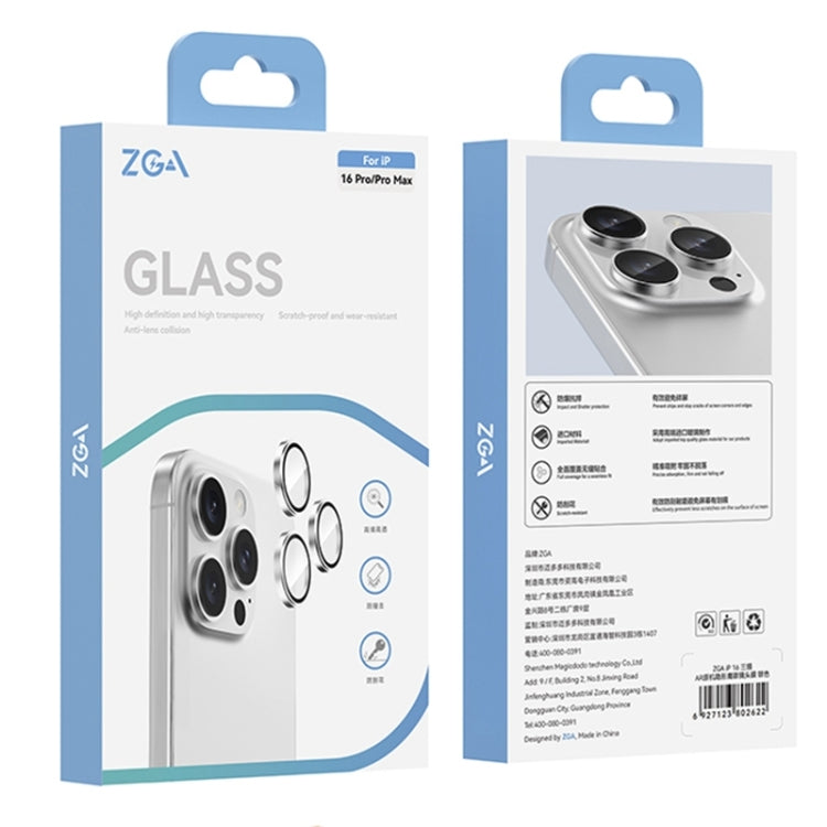 For iPhone 16 Pro / 16 Pro Max AR Eagle Eye Phone Lens Film(Gray) - iPhone 16 Pro Max Tempered Glass by ZGA | Online Shopping UK | buy2fix