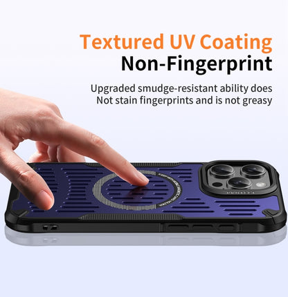 For iPhone 16 Pro Ice Front Cooling MagSafe Magnetic Phone Case(Sapphire Blue) - iPhone 16 Pro Cases by buy2fix | Online Shopping UK | buy2fix