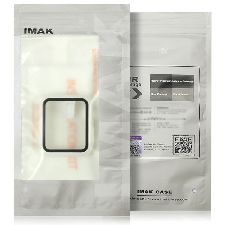 For Apple Watch Series 10 46mm imak Integrated Watch Case with Film(Silver) - Watch Cases by imak | Online Shopping UK | buy2fix