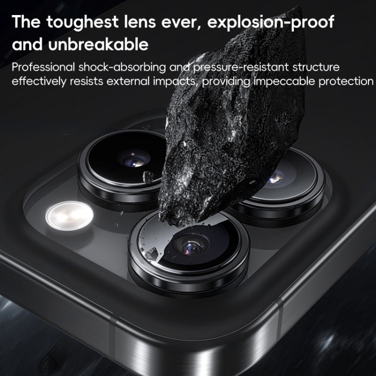 For iPhone 16 Pro Max Benks King Kong Series Corning Single Metal Lens Protective Film(Silver) - iPhone 16 Pro Max Tempered Glass by Benks | Online Shopping UK | buy2fix