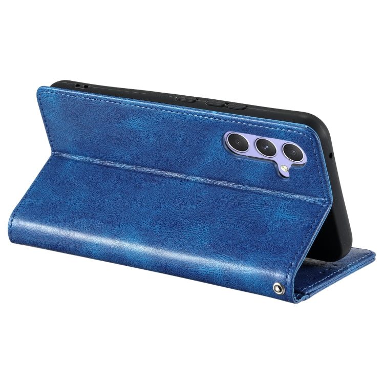 For Samsung Galaxy S25 5G Simple 6-Card Wallet Leather Phone Case(Blue) - Galaxy S25 5G Cases by buy2fix | Online Shopping UK | buy2fix