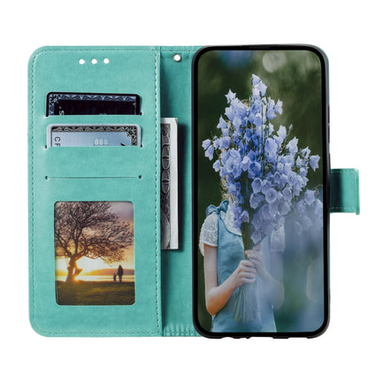 For Samsung Galaxy S25 Ultra 5G Totem Flower Embossed Leather Phone Case(Green) - Galaxy S25 Ultra 5G Cases by buy2fix | Online Shopping UK | buy2fix