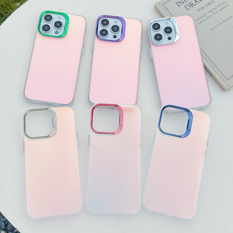 For iPhone 16 Color Plating Discoloration PC Phone Case(Rose Red) - iPhone 16 Cases by buy2fix | Online Shopping UK | buy2fix