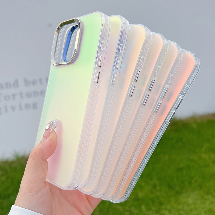 For iPhone 16 Color Plating Discoloration PC Phone Case(Blue) - iPhone 16 Cases by buy2fix | Online Shopping UK | buy2fix