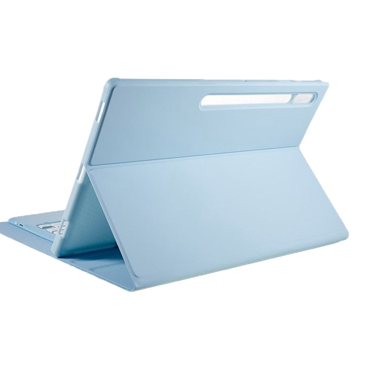 For Samsung Galaxy Tab S10 Ultra A910B-A Touch Pad Detachable Bluetooth Keyboard Leather Tablet Case(Sky Blue) - Samsung Keyboard by buy2fix | Online Shopping UK | buy2fix