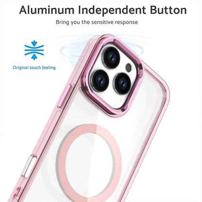 For iPhone 16 Pro Max Acrylic Camera Holder MagSafe Magnetic Phone Case(White) - iPhone 16 Pro Max Cases by buy2fix | Online Shopping UK | buy2fix