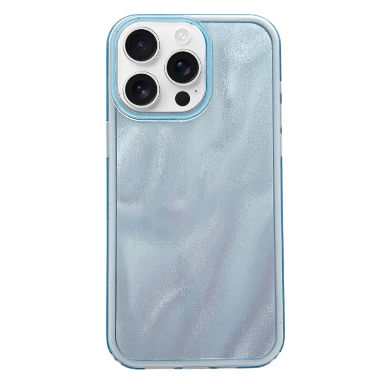 For iPhone 16 Pro Max Quicksand Texture Glitter TPU Hybrid PC Phone Case(Blue) - iPhone 16 Pro Max Cases by buy2fix | Online Shopping UK | buy2fix