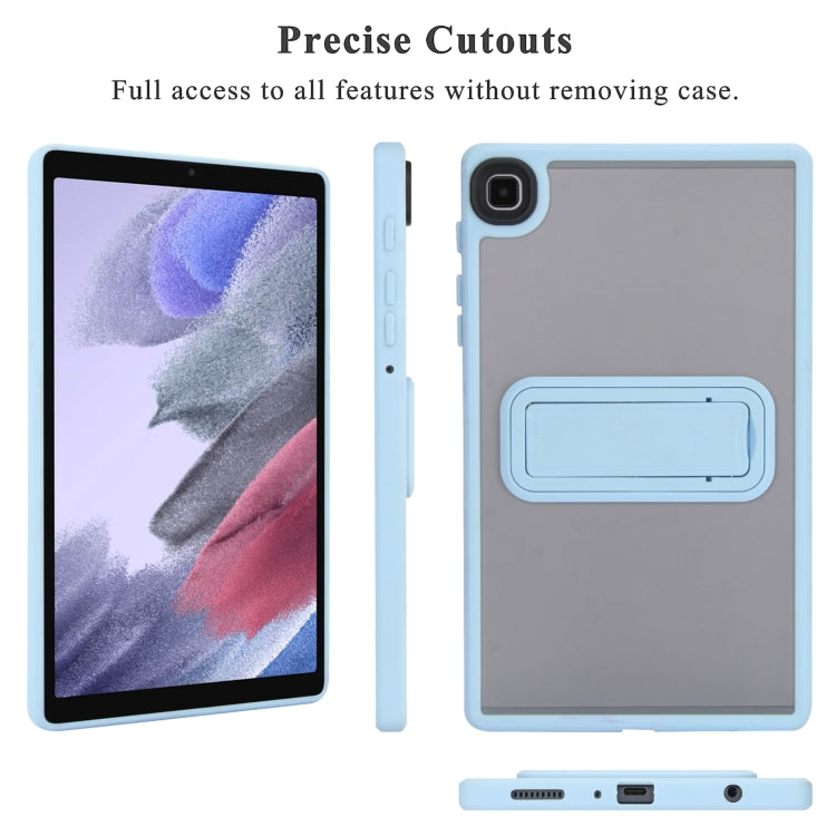 For Samsung Galaxy Tab A9+ Skin Feel Holder PC Hybrid TPU Tablet Case(Light Blue) - Galaxy Tab A9+ by buy2fix | Online Shopping UK | buy2fix