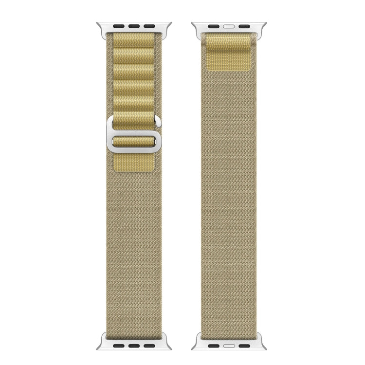 For Apple Watch 46mm / 49mm / 45mm / 44mm DUX DUCIS GS Series Nylon Loop Watch Band(Tan) - Watch Bands by DUX DUCIS | Online Shopping UK | buy2fix