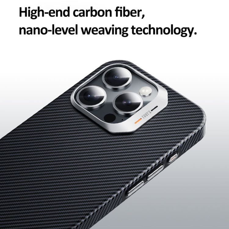 For iPhone 16 Pro TGVIS Carbon Fiber Series Full Body Coverage MagSafe Phone Case(Black) - iPhone 16 Pro Cases by TGVIS | Online Shopping UK | buy2fix