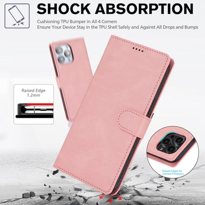 For iPhone 16 Pro Fantasy Skin-feel Calfskin Texture Leather Phone Case(Pink) - iPhone 16 Pro Cases by buy2fix | Online Shopping UK | buy2fix