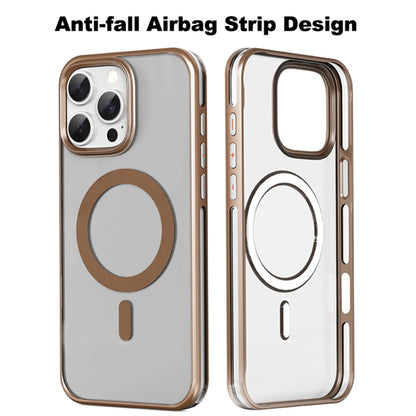 For iPhone 16 Mutural Airbag Anti-fall MagSafe Magnetic Phone Case(Desert Gold) - iPhone 16 Cases by Mutural | Online Shopping UK | buy2fix