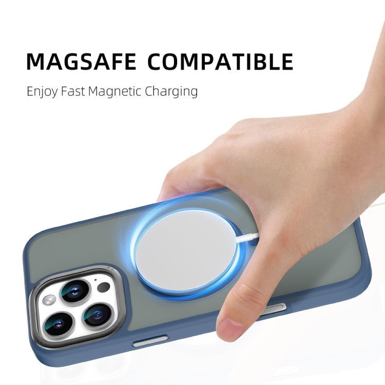 For iPhone 16 Pro Max Mutural Skin Feel Series Frosted MagSafe Magnetic Phone Case(Light Blue) - iPhone 16 Pro Max Cases by Mutural | Online Shopping UK | buy2fix