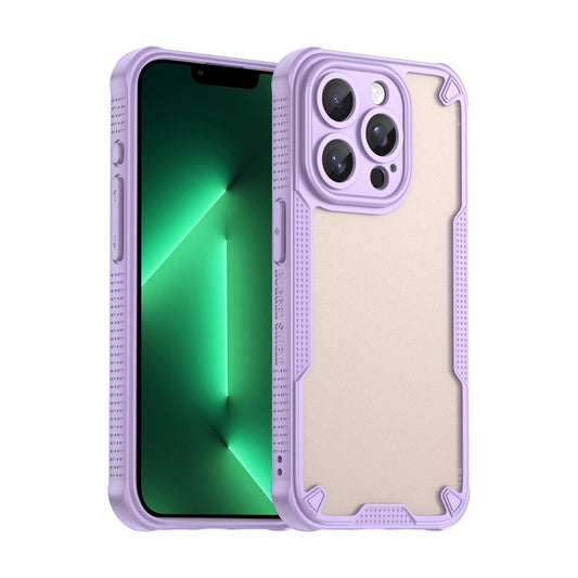 For iPhone 13 Pro Max Armor Glaze PC Hybrid TPU Phone Case(Purple) - iPhone 13 Pro Max Cases by buy2fix | Online Shopping UK | buy2fix